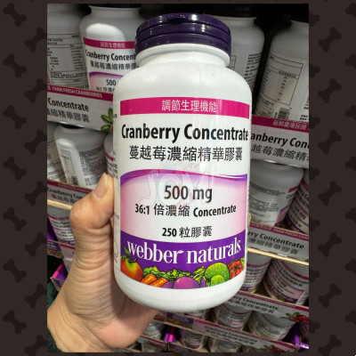 加拿大 Webber Naturals 藍莓濃縮精華液膠囊（250粒）